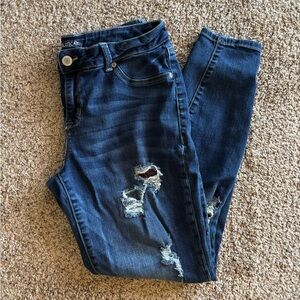 Maurices Women’s Jeans with Buffalo Plaid size large